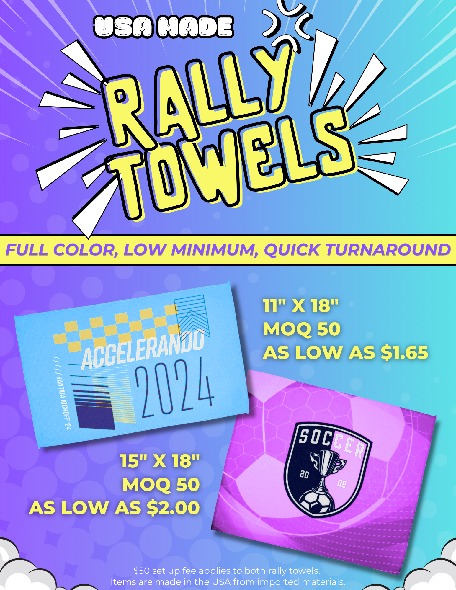 Rally Towels flyer preview